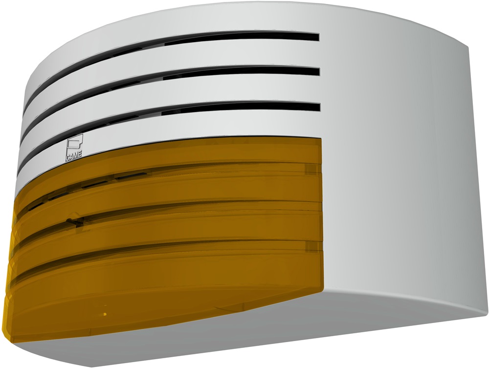 Sirena radio esterno autoalimentata 101dB con lampeggiatore LED alta efficienza per impianti sicurezza residenziali e industriali