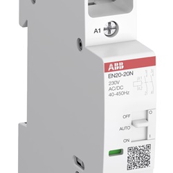 Contattore installazione EN20-20N-01 20A 2NO 24V C.C./C.A. uso civile industriale