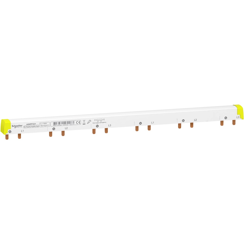 Pettine di collegamento tagliabile iC60 Vigi 25A (L1L2) 21 moduli