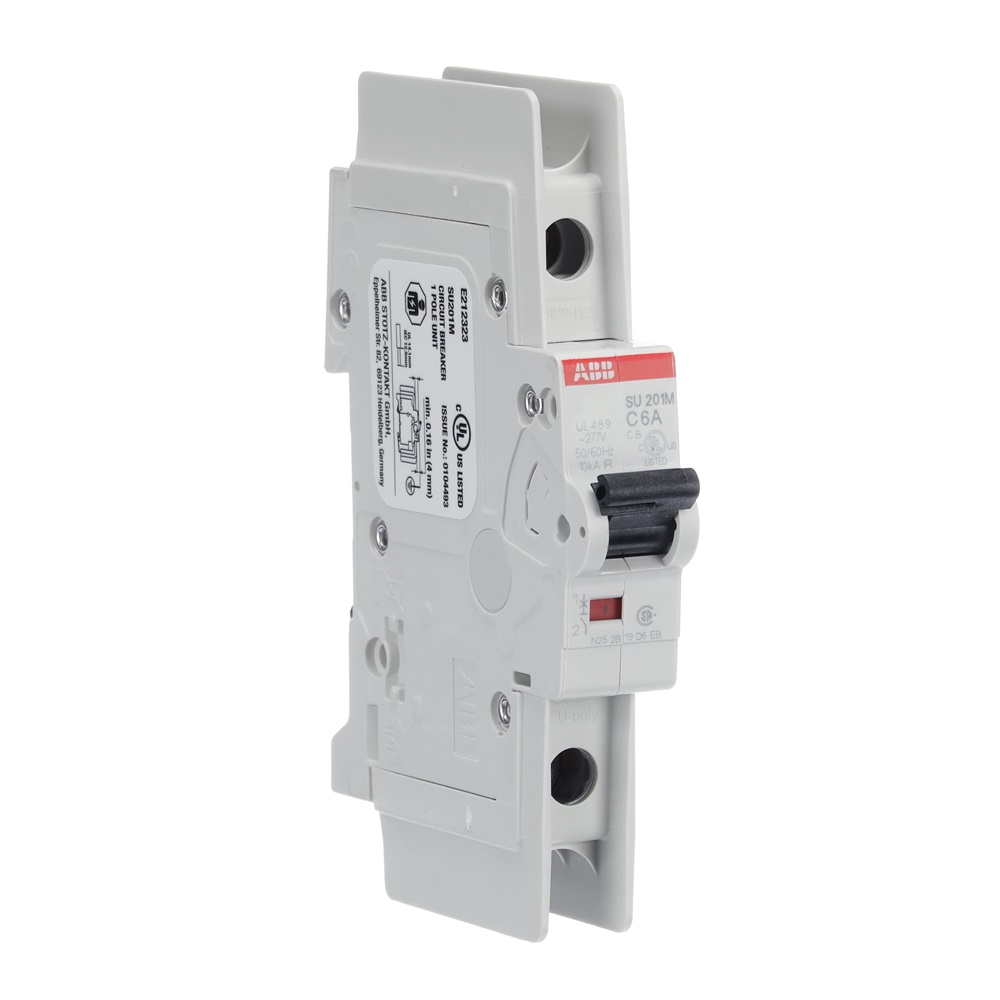 Interruttore Automatico Miniatura SU201M 1P 6A Curva C 230V AC 11.2kA UL489