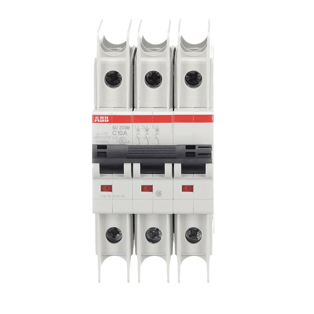 Interruttore automatico SU200M 3 poli 10A curva C 400V AC 11.2kA protezione circuiti elettrici
