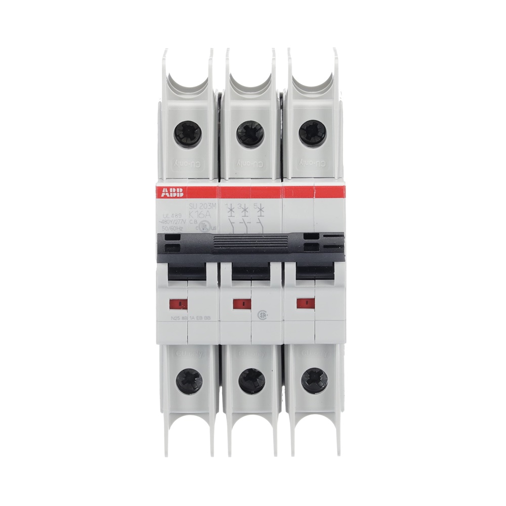 Interruttore Magnetotermico SU203M 3P 16A K-Char 400V AC 11,2kA UL489