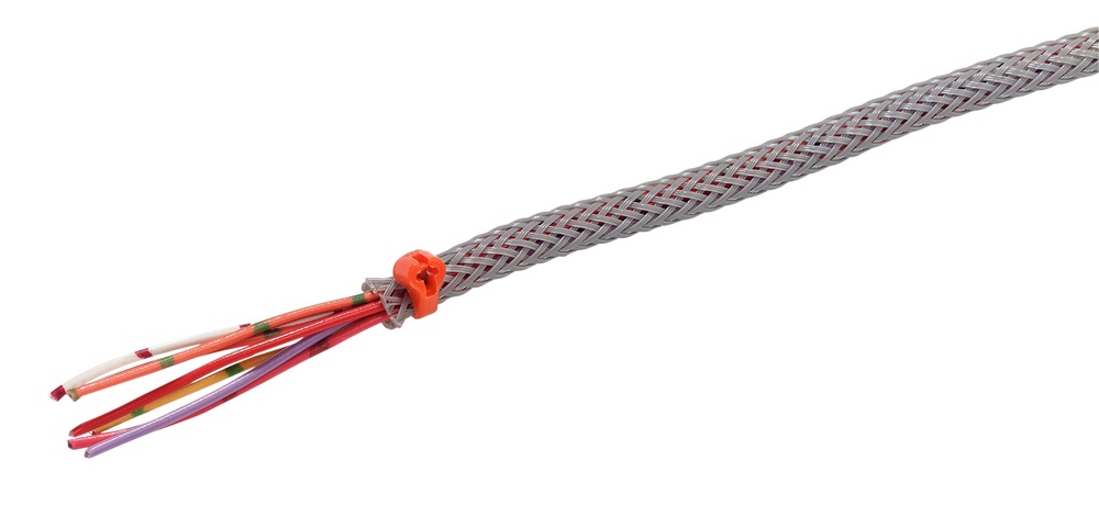 Calza trecciata UL94V0 diametro 3mm resistente calore 100m protezione cablaggi elettrici