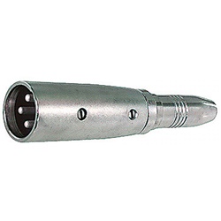 Adattatore professionale 6,3 mm mono spina Cannon 3 poli per impianti elettrici affidabili e compatti