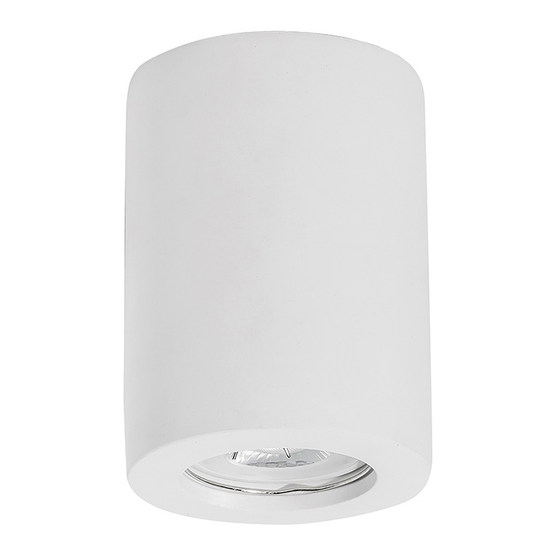 Downlight plafone tondo gesso bianco GU10 IP20 illuminazione interna residenziale commerciale