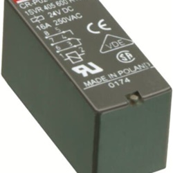 Relè interfaccia pluggable 2 contatti dorati 24VAC 250V 8A IP67 per automazione quadro elettrico
