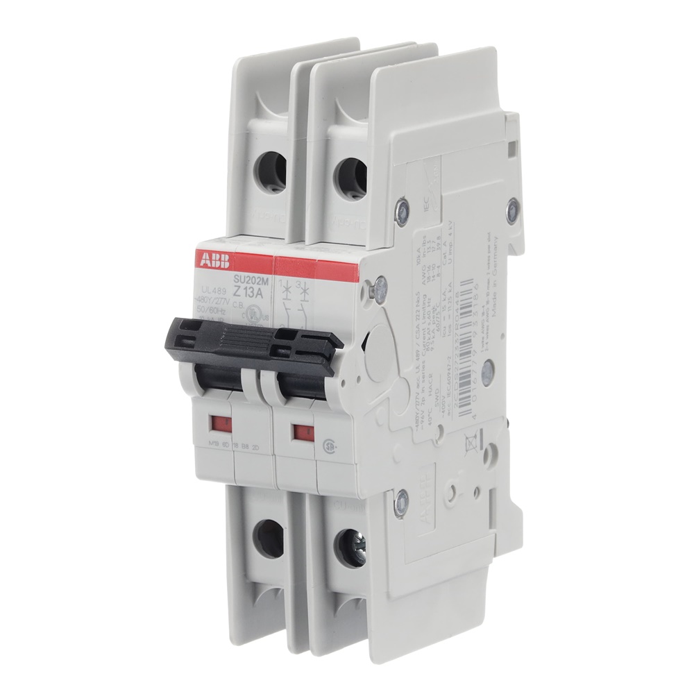 Interruttore Automatico Miniatura SU200M 2P 13A Z 400V AC 11.2kA uso Industriale