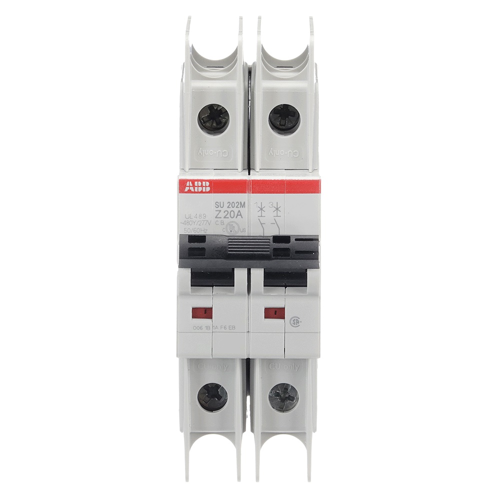 Interruttore Automatico Miniatura SU202M 2 Poli 20A Z-Char 400V AC Uso Elettrico Industriale