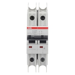 Interruttore Automatico Miniatura SU202M 2 Poli 20A Z-Char 400V AC Uso Elettrico Industriale