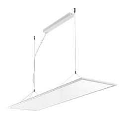 Sospensione LED 80W biemissione bianca 4000K CRI90 UGR19 per interni professionali e residenziali