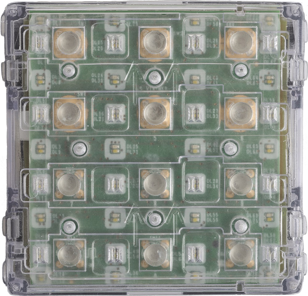 Modulo controllo accessi tastiera 12 tasti retroilluminati IP54 per sistemi sicurezza e impianti elettrici