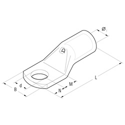 CAPOCORDA SEZ.50MMQ VITE 10MM CONFE