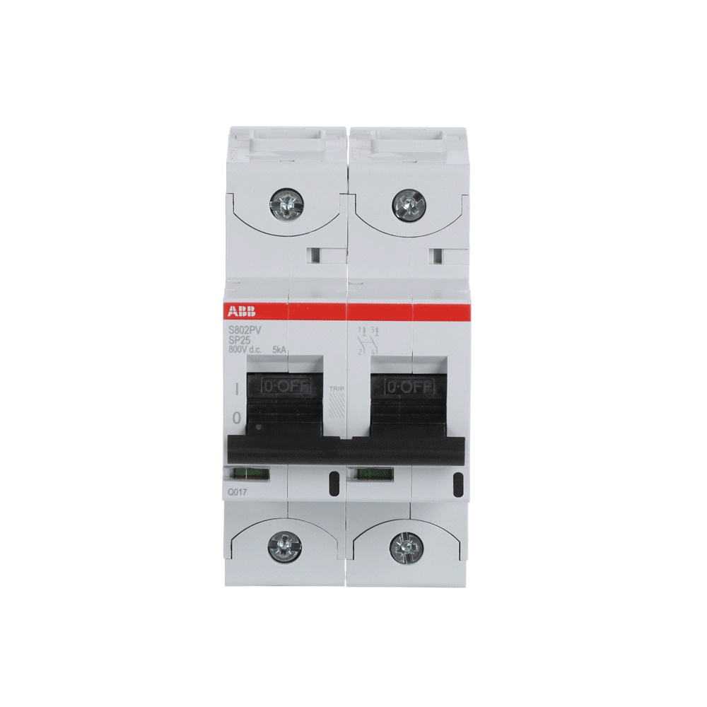 Interruttore automatico 2 poli 25A DC 800V per impianti fotovoltaici alta prestazione