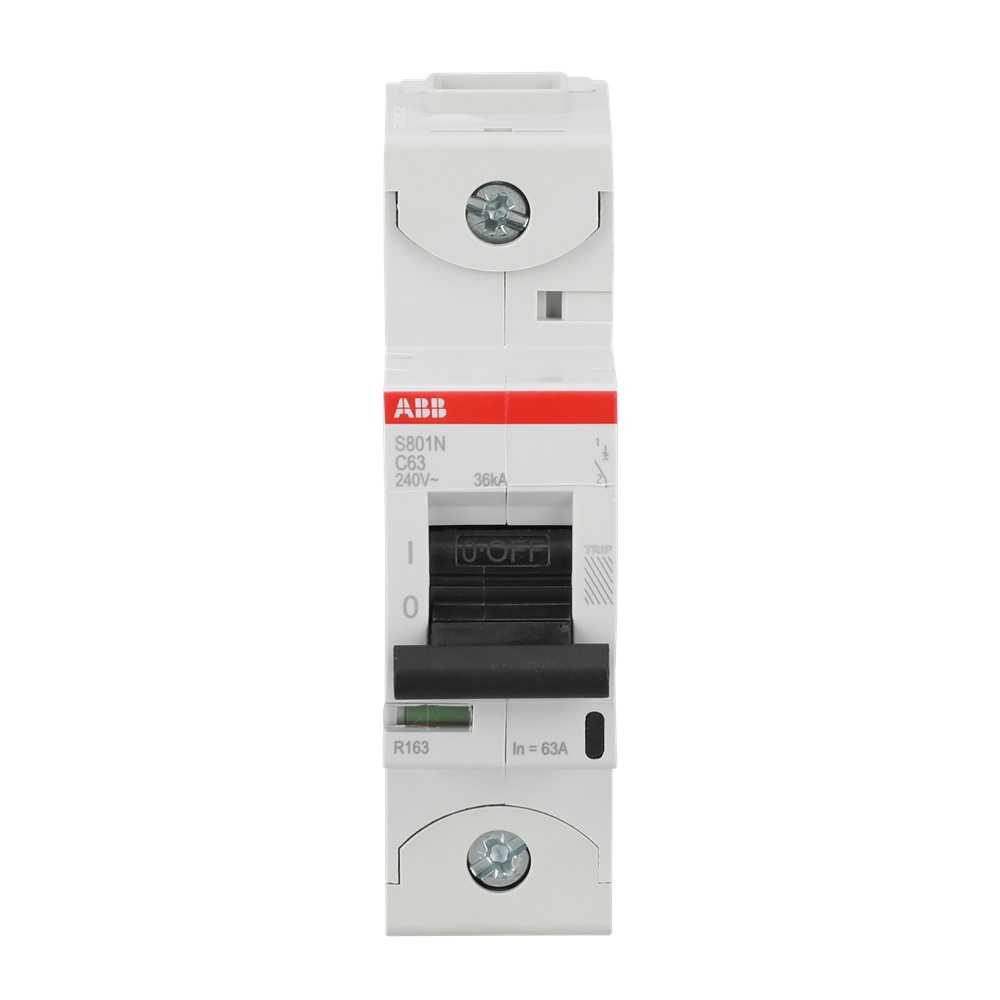 Interruttore automatico unipolare High Performance 63A C63 protezione sovraccarico e corto circuito uso residenziale commerciale industriale