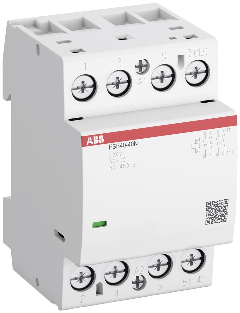 Contattore elettromeccanico ESB40-40N-04 40A 4 NO 110V AC/DC uso industriale e domestico