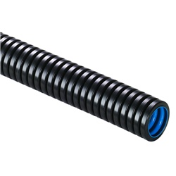 Guaina multistrato flessibile PA6/PO DN10 nera per protezione cavi elettrici industriale e civile