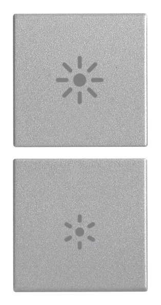 Due mezzi tasti 1 modulo dimmer simboli intercambiabili Next per comando luci