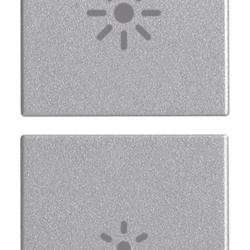 Due mezzi tasti 1 modulo dimmer simboli intercambiabili Next per comando luci