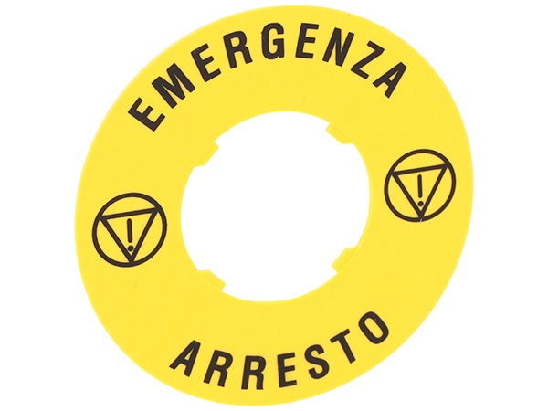 DISCO PLAST. 60MM  EMERGENZA-ARRESTO