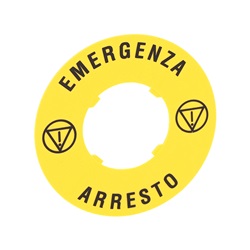 DISCO PLAST. 60MM  EMERGENZA-ARRESTO