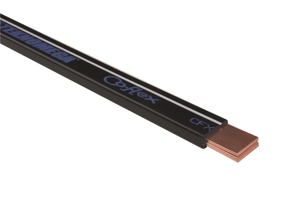 Barra flessibile rame isolata 8x24x1 mm 2 metri per impianti elettrici