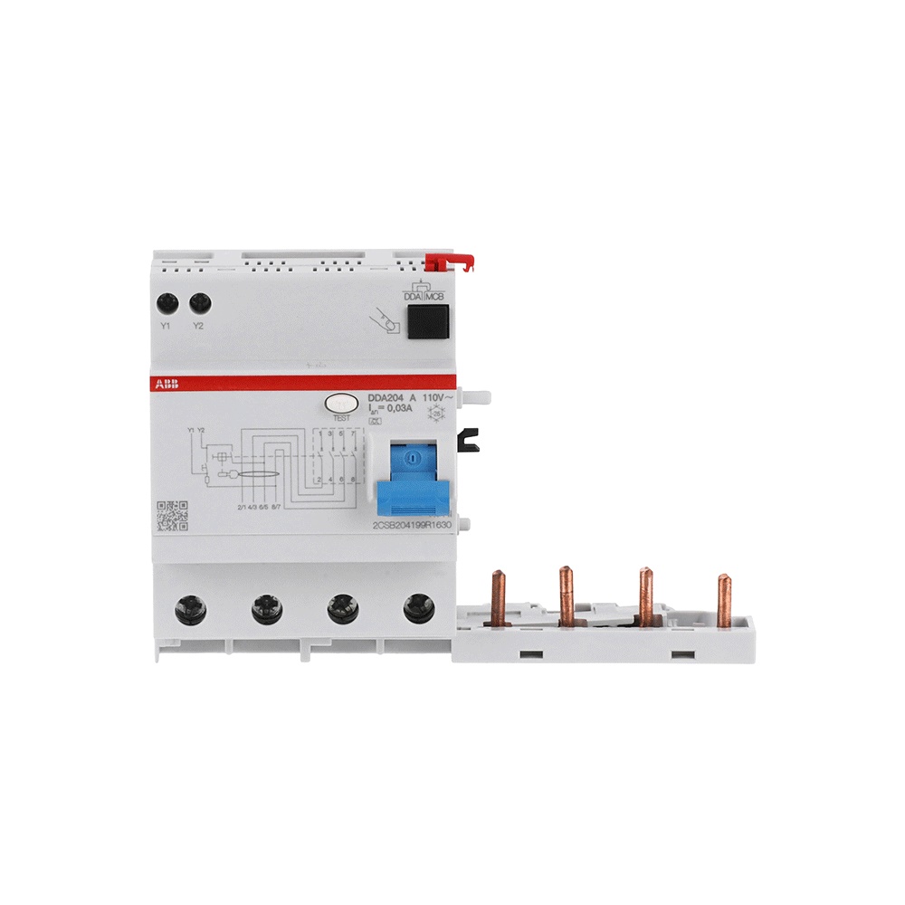 Blocco differenziale DDA200 4 poli 30 mA 63 A protezione industriale e navale