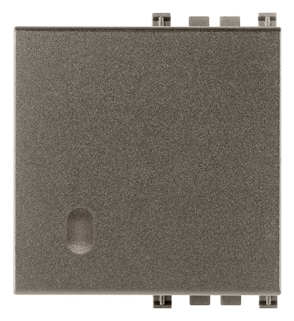 Tasto intercambiabile 2 moduli illuminabile Metal per impianti elettrici