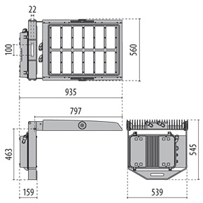 SQUARE PRO CG 1100 C/I 740 GR-94DMX