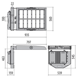 SQUARE PRO CG 1100 C/I 740 GR-94DMX