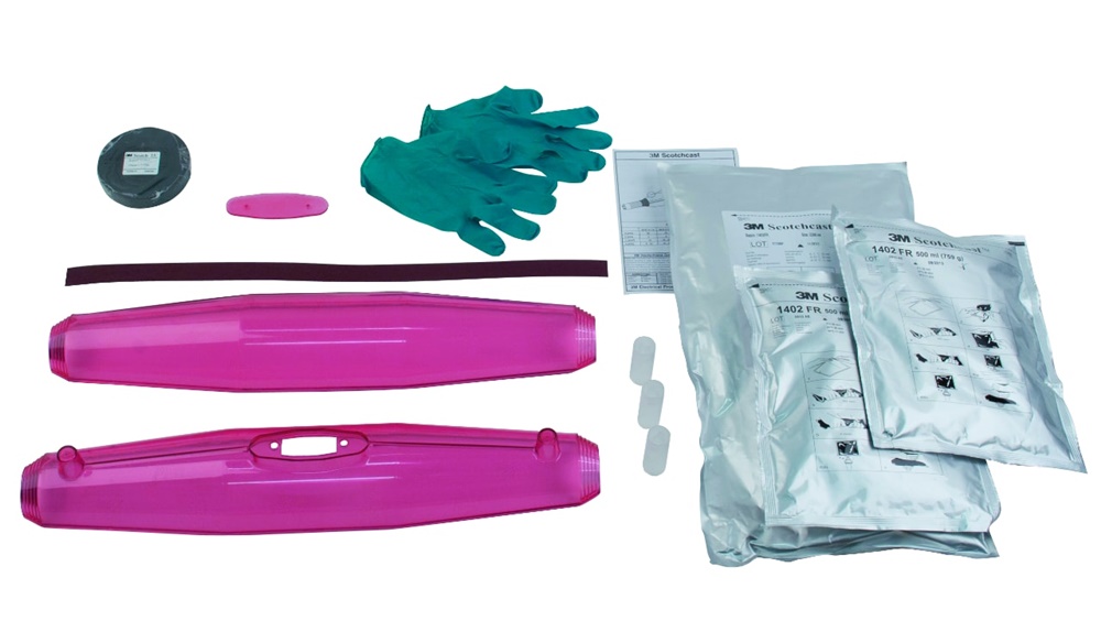 Kit giunzione resina 3M Scotchcast 1 kV isolamento cavi