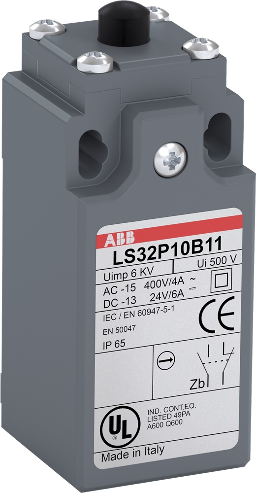 LS30P10B11 Finecorsa 30mm Fibra Vetro UL-V0 Attuatore Plastica Contatti Snap