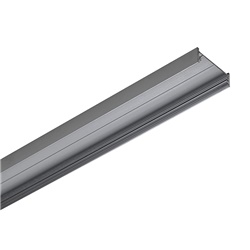 Profilo alluminio grigio 2m per strip LED parete plafone versatilità installazione