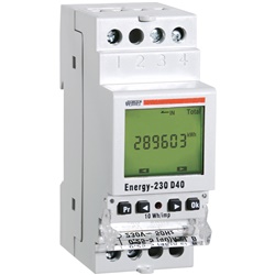 Contatore energia monofase ENERGY-230 D40 40A visualizzazione consumi e potenza istantanea