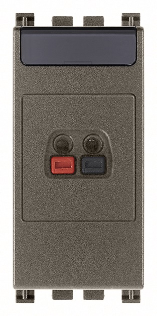 Connettore diffusore sonoro metallico a molla per impianti audio