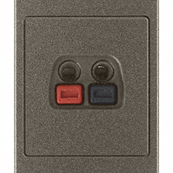 Connettore diffusore sonoro metallico a molla per impianti audio