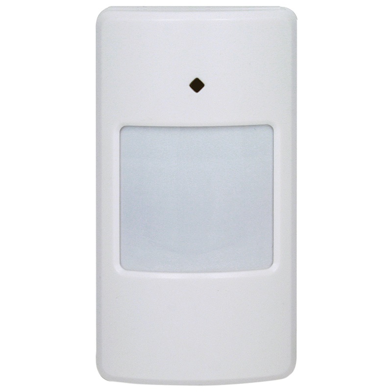 Sensore PIR Pet Immunity per sicurezza avanzata con riduzione falsi allarmi animali piccoli, ideale per installazioni interne impianti elettrici