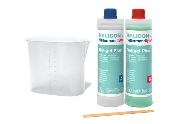 Gel bicomponente verde 1000ml isolante elettrico e protettivo per applicazioni LED e scatole derivazione