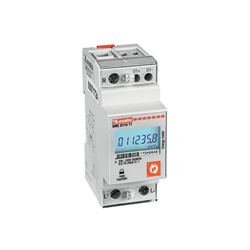 Contatore energia digitale monofase 40A 2 moduli uscita statica programmazione display LCD retroilluminato uso residenziale e industriale