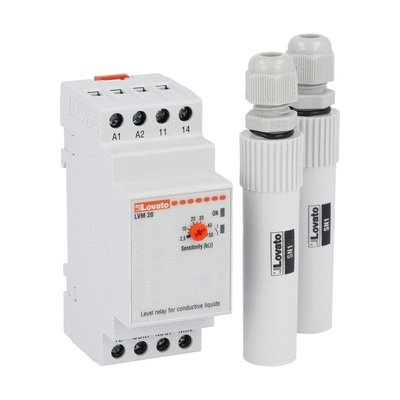 RELE LIVELLO 24VCA MODULARE MULTIFUNZIONE RIPRISTINO AUTOMATICO INDUSTRIA