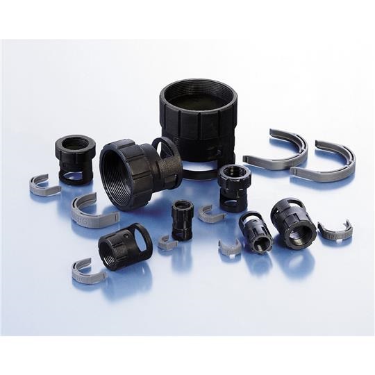 RACC. FEMM.  DN23 M25 PA6 BK IP66