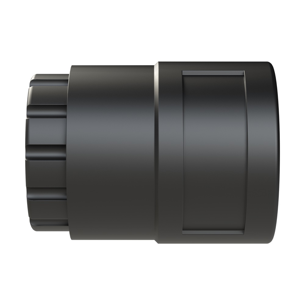 Raccordo femmina PA6 M25 NW23 IP66 nero per impianti industriali ed esterni