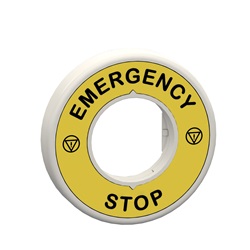 Etichetta luminosa 120V Emergency Stop 1 colore