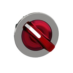 Testa selettore luminoso rosso filopannello 2 posizioni con ritorno- per LED universale- Ø30