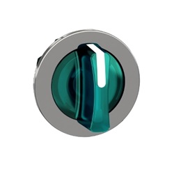 Testa selettore luminoso verde filopannello 3 posizioni fisse - per LED universale- Ø30