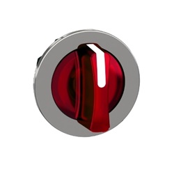 Testa selettore luminoso rosso filopannello 3 posizioni fisse - per LED universale- Ø30