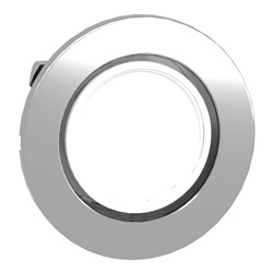 Testa lampada spia bianca filopannello- per LED universale- Ø30