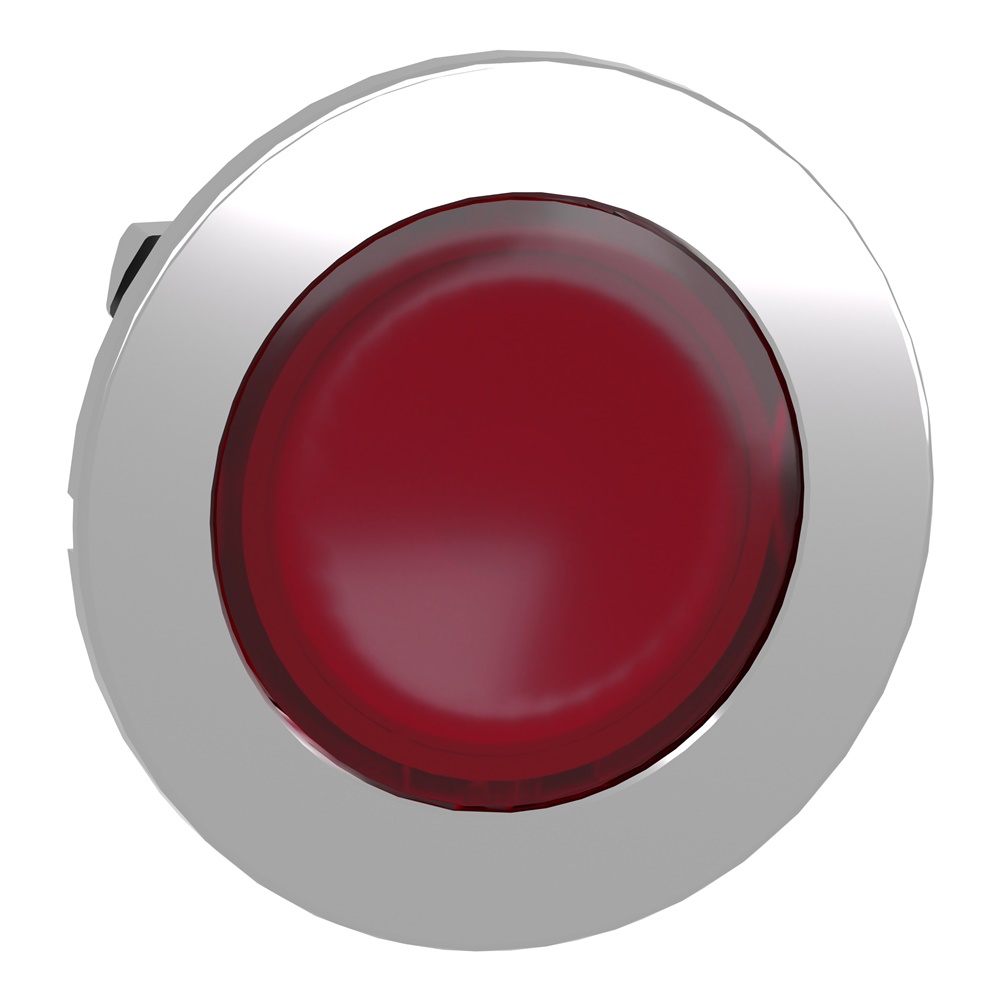 Testa lampada spia rossa filopannello- per LED universale- Ø30