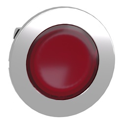 Testa lampada spia rossa filopannello- per LED universale- Ø30