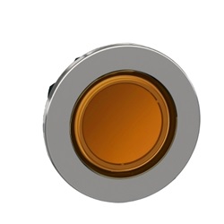 Testa lampada spia arancione filopannello- per LED universale- Ø30