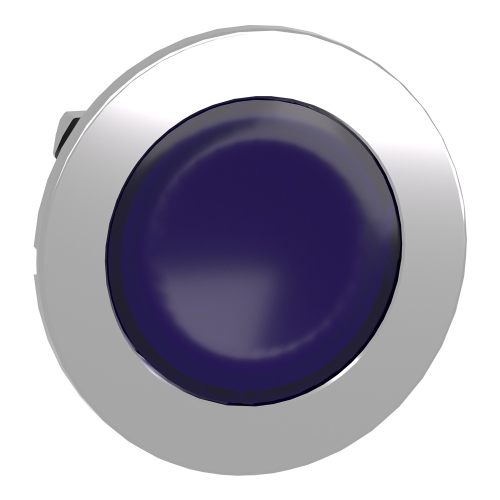 Testa lampada spia blu filopannello- per LED universale- Ø30